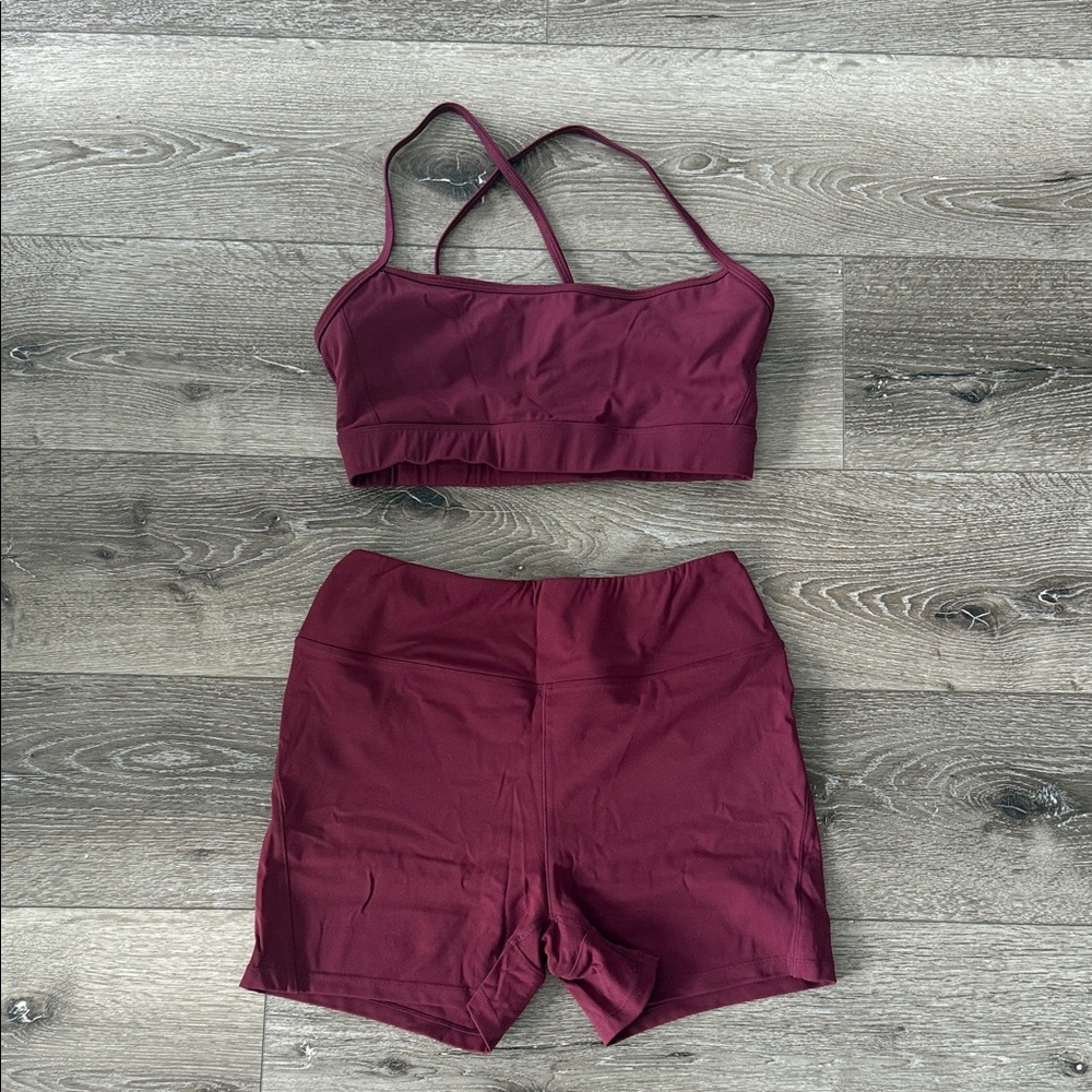 Amazon Women's Burgundy Sports Set